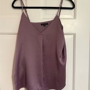Shinestar Lavender Satin Tank Top